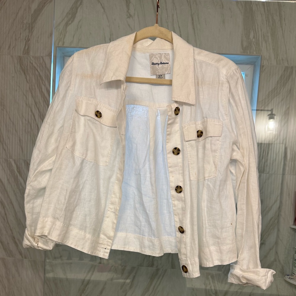 Tommy Bahama White Linen Jacket